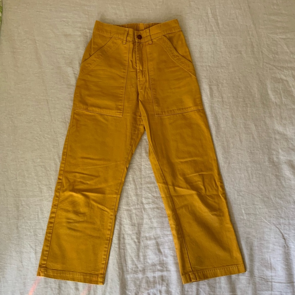 Big Bud Press work pants XS mustard yellow